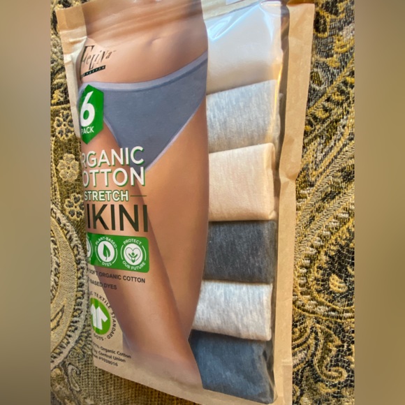 6 Pack of Organic Bikini Style Underwear 🩲 Plant 🌱 Based Dyes Felina - Picture 3 of 11